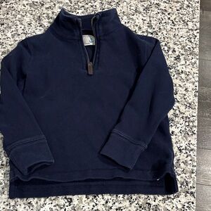 Crewcuts Navy Blue Kids Half-Zip Sweatshirt